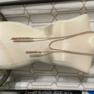 Jewelry scarf with beades and rhinestones